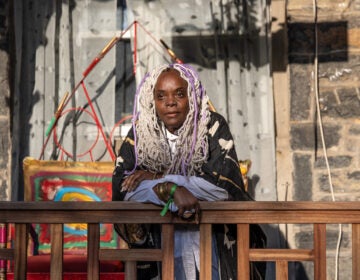 Vashti DuBois on the porch of Th Colored Girls Museum