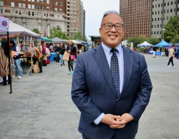 File photo: Republican  candidate for Philadelphia mayor David Oh (Emma Lee/WHYY)