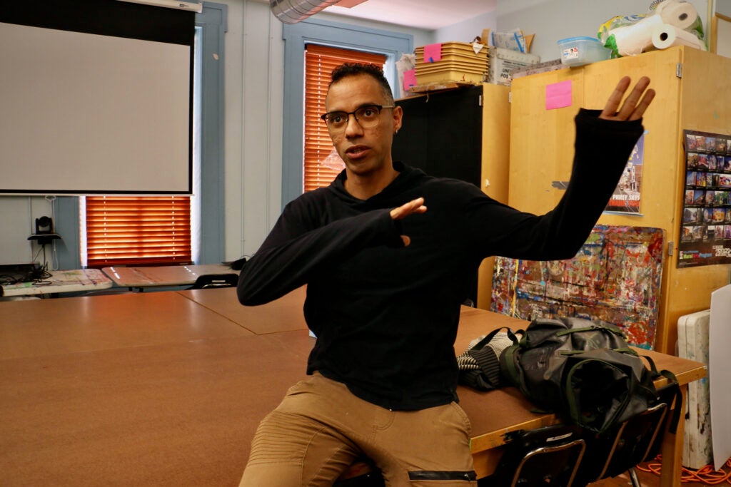 Emilio Maldonado gestures as he speaks