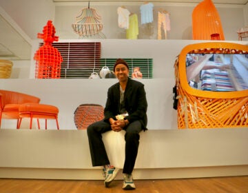 “Stephen Burks: Shelter in Place” at the Philadelphia Museum of Art features works from the past 10 years that came out of Burks highly collaborative design practice. (Emma Lee/WHYY)