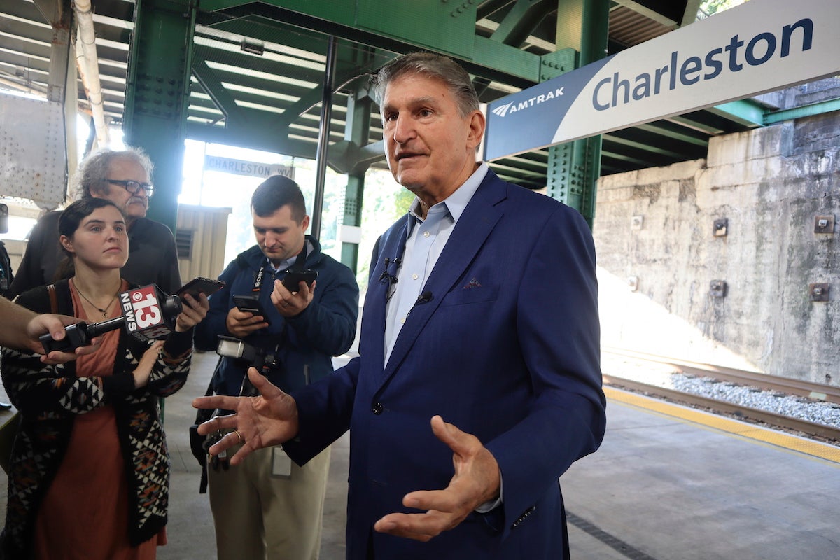 Democratic Sen. Joe Manchin of West Virginia says he won’t seek