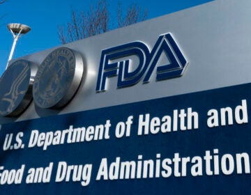 File photo: A sign for the U.S. Food and Drug Administration is displayed outside their offices in Silver Spring, Md., Dec. 10, 2020.