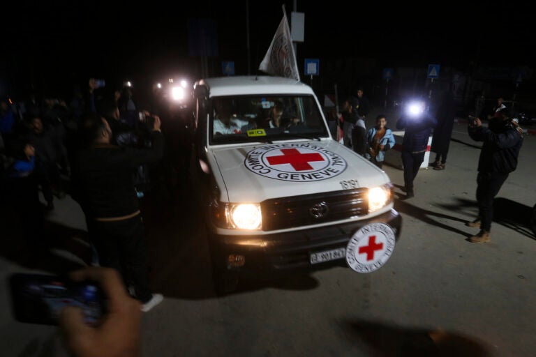 A Red Cross vehicle