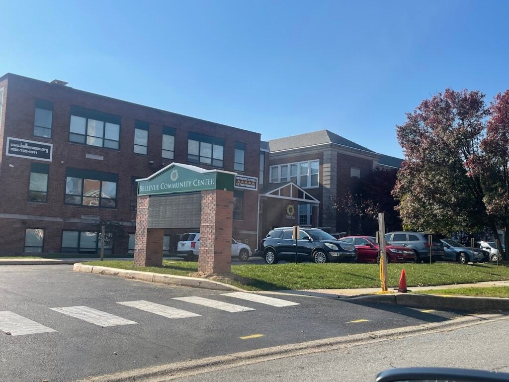 The exterior of the Bellevue Community Center