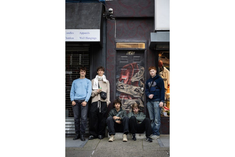 A group of people pose for a photo