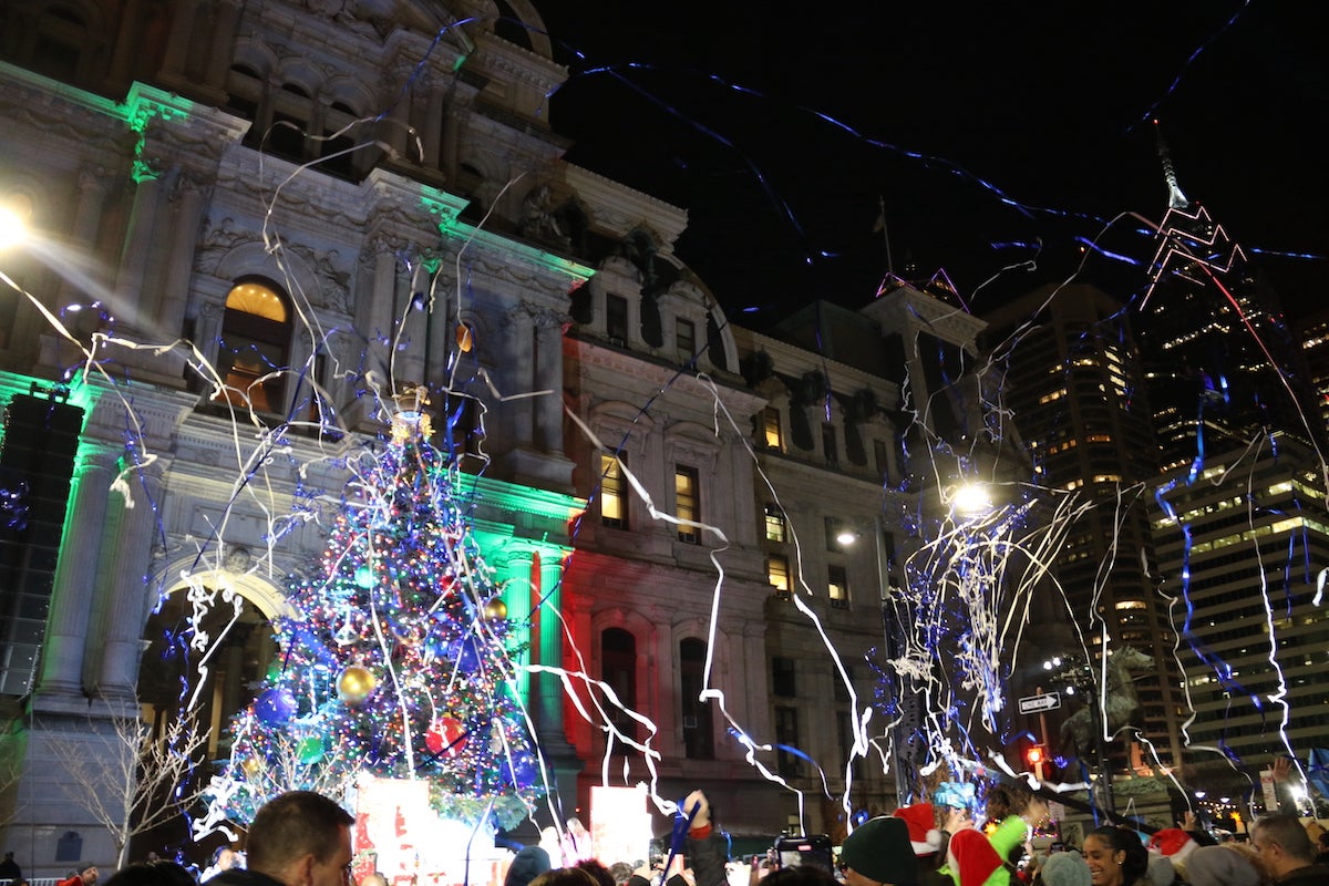 Philadelphia lights up holiday tree at City Hall WHYY