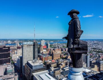 William Penn statue atop Philadelphia City Hall.