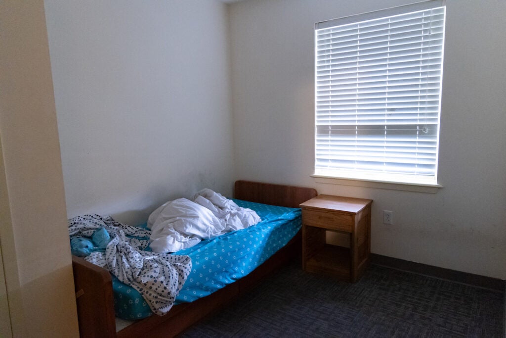 A room with a bed at Covenant House in Atlantic City
