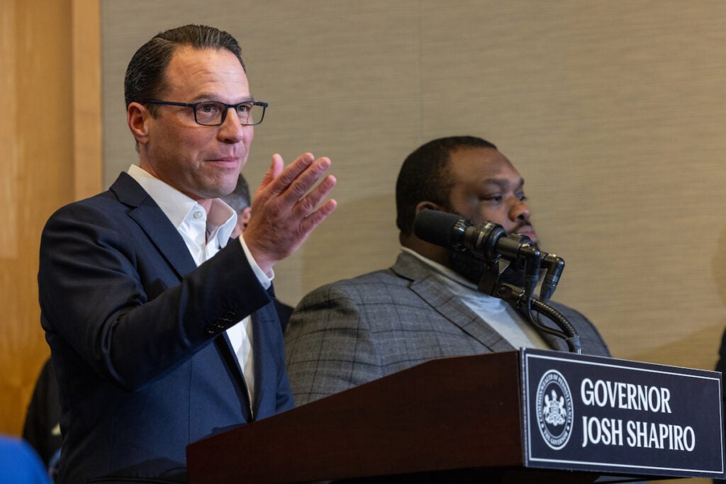 Pa. Governor Josh Shapiro thanked advocates at a press conference