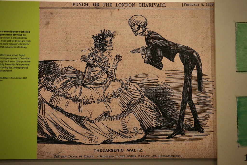 A cartoon that appeared in ''Punch'' in 1862 is titled ''The Arsenic Waltz.''