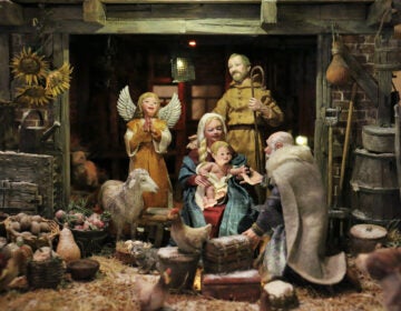 A Flemish-style nativity scene