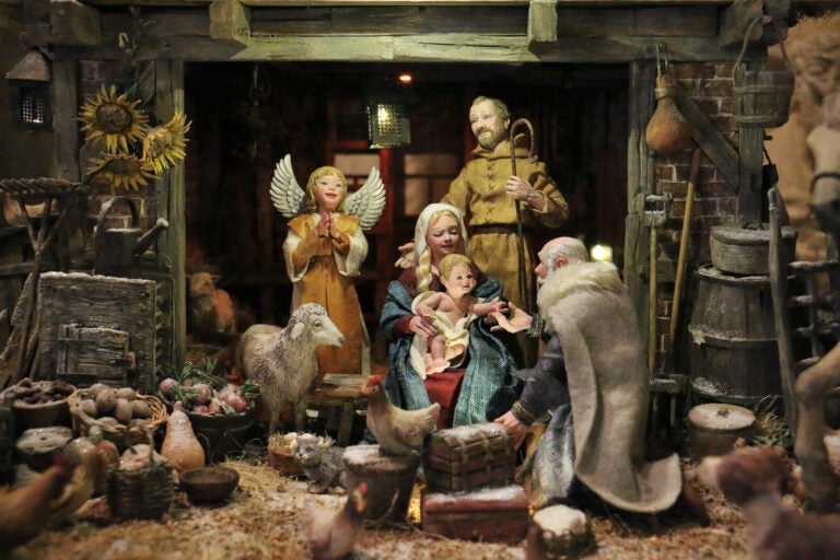 A Flemish-style nativity scene