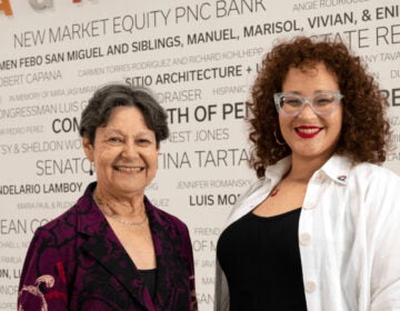 Nasheli Ortiz González and outgoing executive director of Taller Puertorriqueño Dr. Carmen Febo San Miguel.