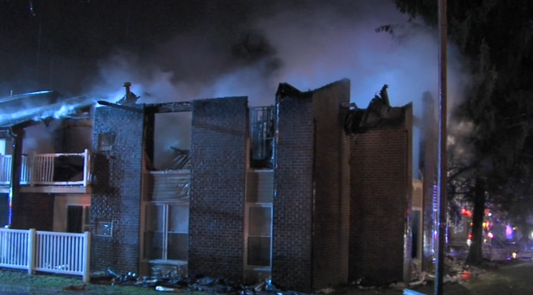 Multiple injuries after fast-moving fire at Edgewater Park apartments; 16 residents displaced