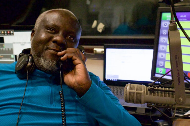 Elhadji Ndiaye at the studio.