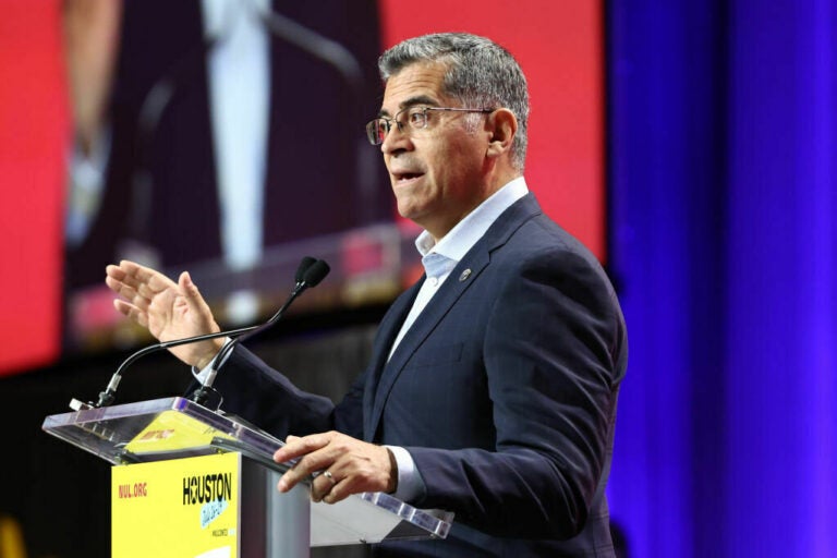 Secretary Xavier Becerra, U.S. Department of Health and Human Services. Becerra announced Wednesday his agency is seeing record enrollment numbers for Affordable Care Act health plans. (Arturo Holmes/Getty Images for National Urban League)