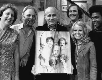 Norman Lear with the All in the Family cast