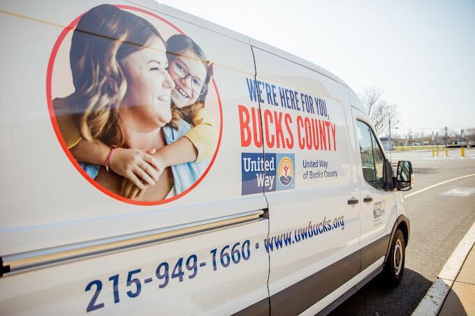 The United Way of Bucks County van.