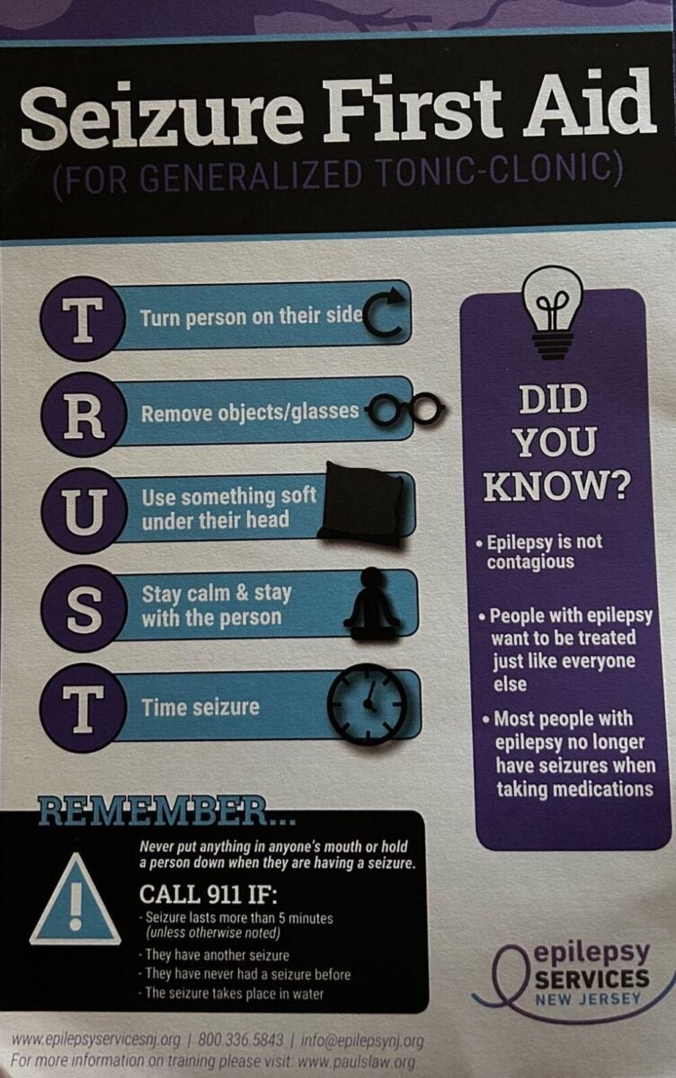 Seizure first aid awareness now law in N.J. WHYY