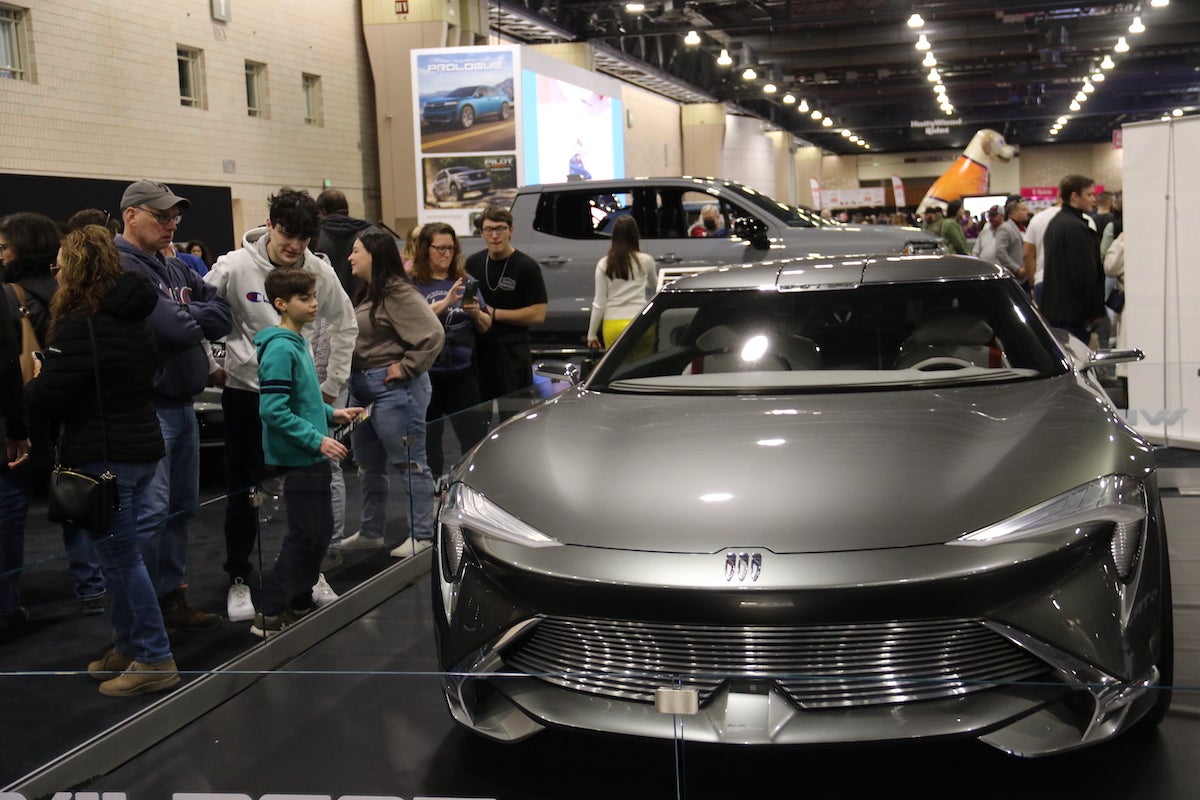 Attendees got a glimpse of the Buick Wildcat EV Concept car that will be on display for the entire duration of the Philadelphia Auto Show.