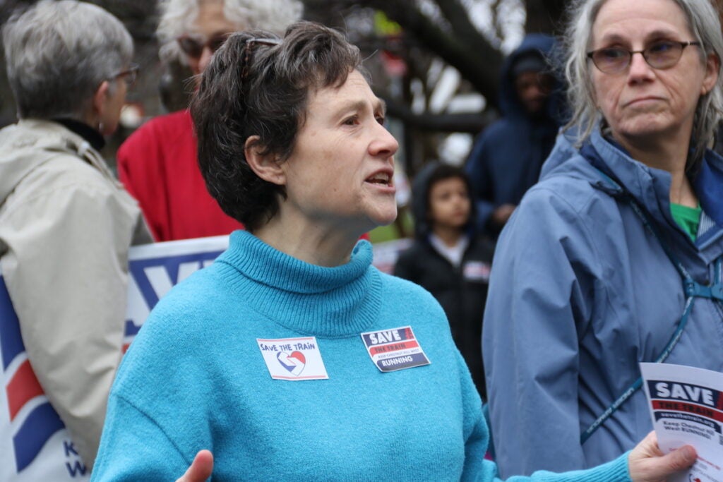 West Mt. Airy Neighbors president Anne Dicker called for residents to continue calling Gov. Josh Shapiro to demand public transit funding is his ''No. 1 priority.''