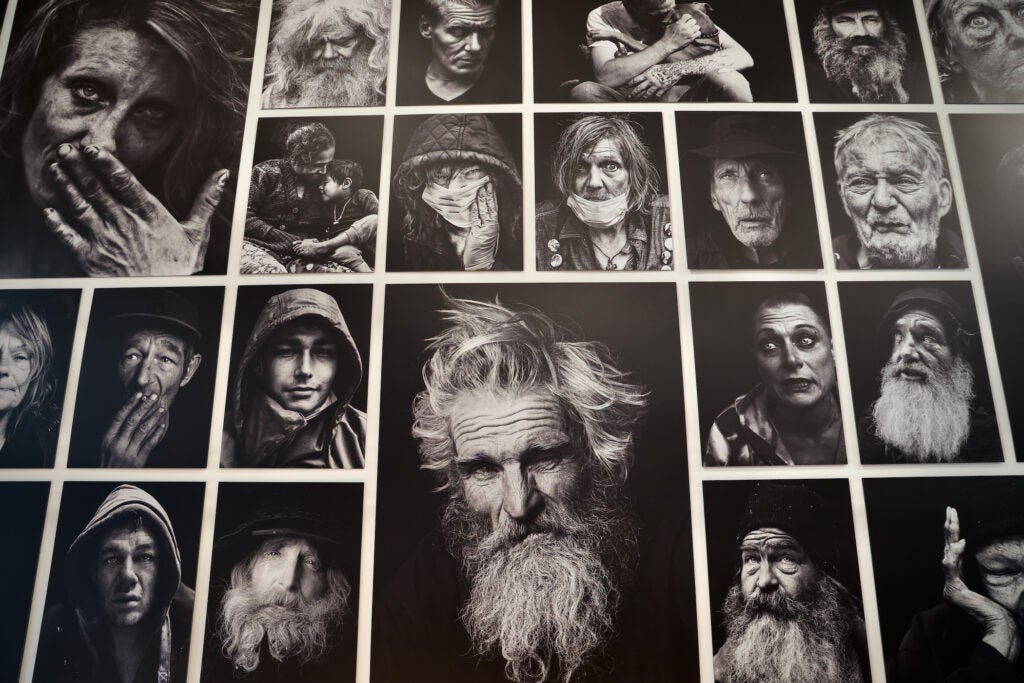 Leah den Bok's portraits of people experiencing homelessness