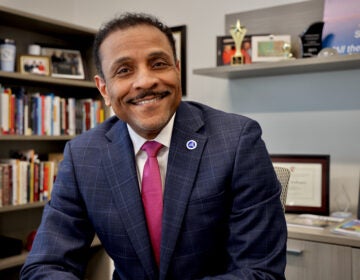 School District of Philadelphia Superintendent Tony Watlington poses for a photo in his office