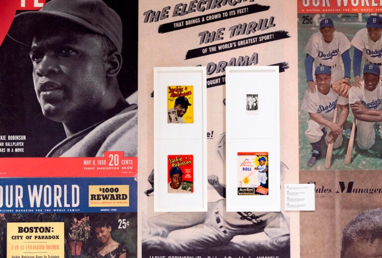 File photo: An exhibit is shown at the Jackie Robinson Museum, Tuesday, July 26, 2022, in New York. (AP Photo/Julia Nikhinson)