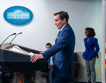 National Security Council spokesman John Kirby speaks during a press briefing at the White House, Wednesday, Jan. 31, 2024, in Washington.