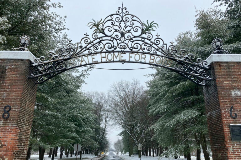 The gate outside the New Jersey Training School