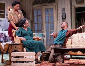 Brittany Davis, Patricia Floyd and Walter DeShields in the Bristol Riverside Theater production of 