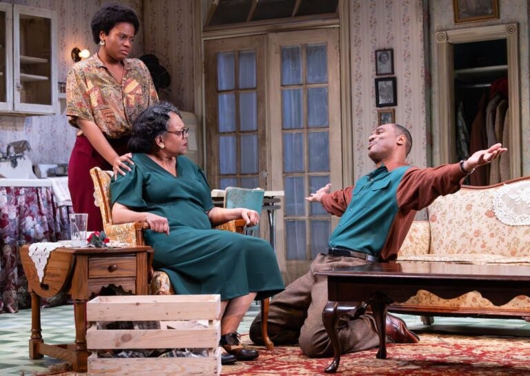 Brittany Davis, Patricia Floyd and Walter DeShields in the Bristol Riverside Theater production of 