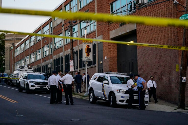 Police outside of school after shooting