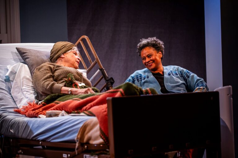 Trezana Beverley and Melanye Finister in Arden Theatre Company’s Ladysitting. Photo by Wide Eyes Studios.