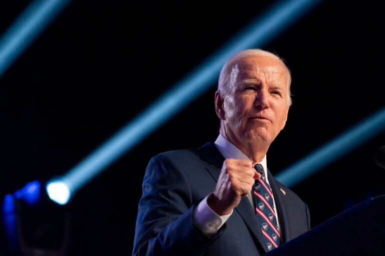 President Joe Biden speaks at a campaign event