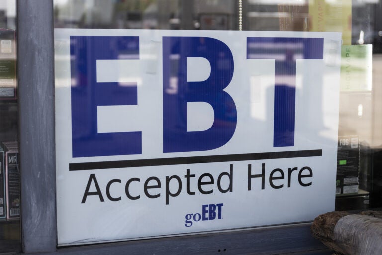 EBT Accepted Here sign.