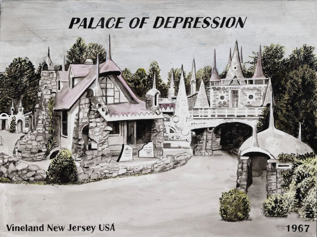 A painting of the Palace of Depression