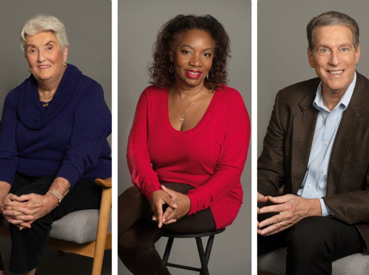 Sally, Lisa and Ken, three WHYY legacy donors