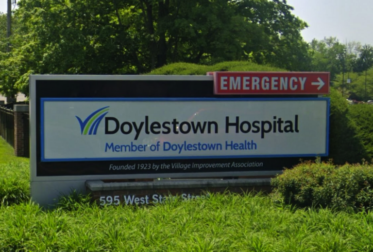 Sign for Doylestown Hospital