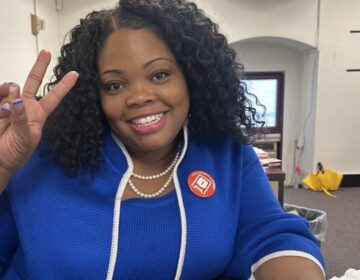 Councilmember Katherine Gilmore Richardson poses while taking a selfie