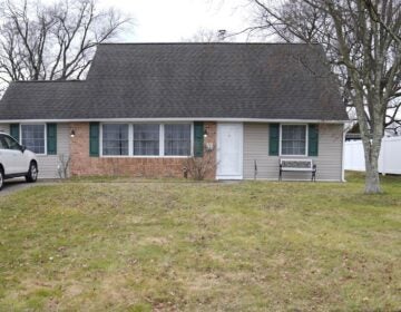 The exterior of a house in Levittown where a murder took place