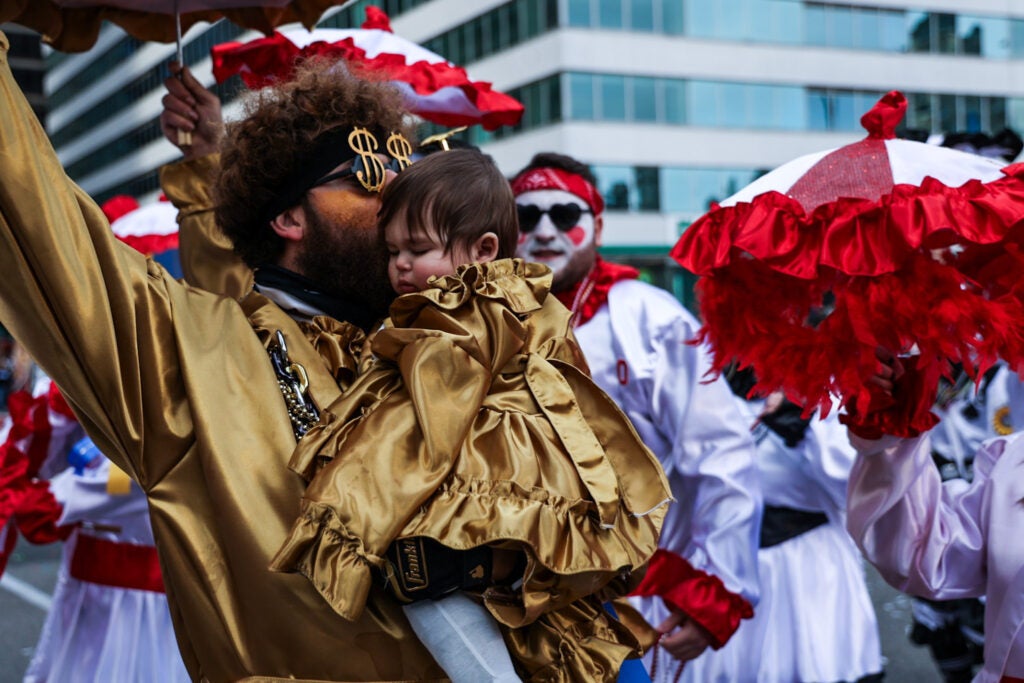 Philadelphia's annual Mummer's Parade brought families to march down Broad Street on New Year's Day, Jan. 1, 2024.