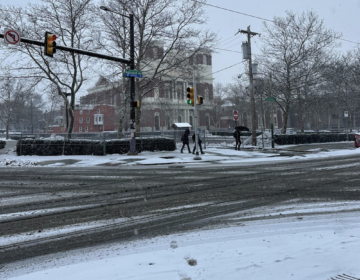 Unplowed streets are seen in Philadelphia