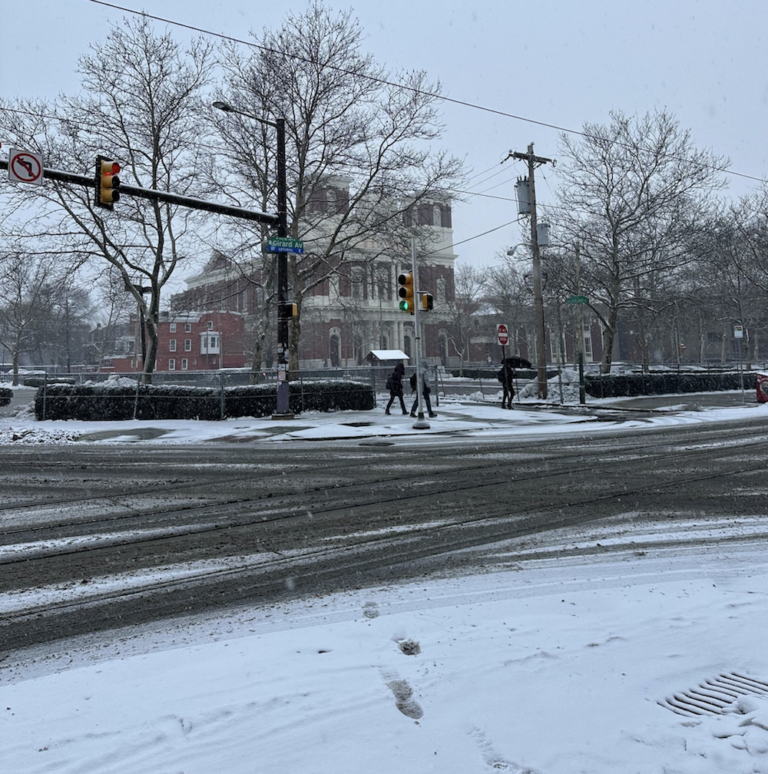 Unplowed streets are seen in Philadelphia