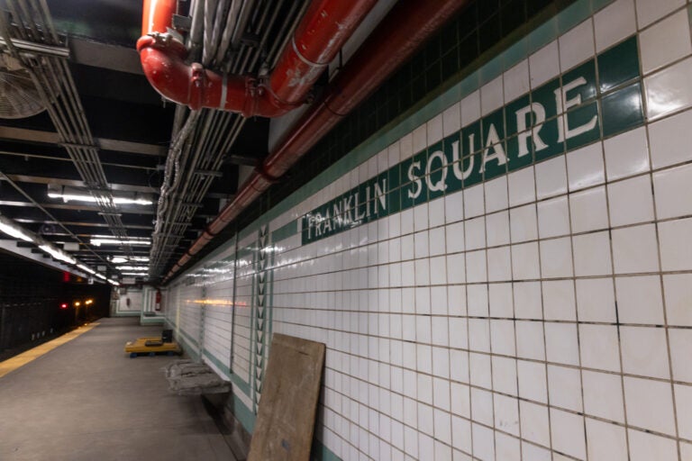 A sign reads Franklin Square