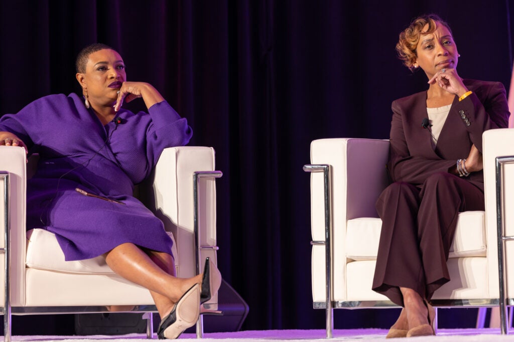 Rev. Shavon Arline-Bradley and Andrea Joy Campbell