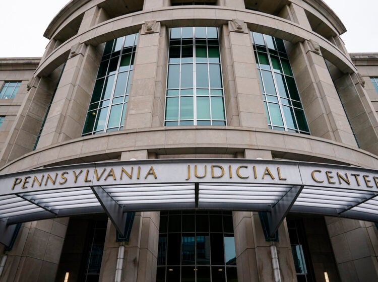 The exterior of the Pennsylvania Judicial Center