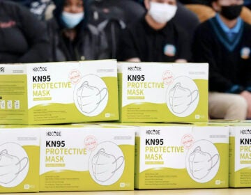 Boxes of KN95 masks
