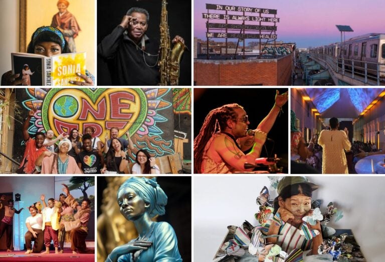 A collage of Philly arts organizations