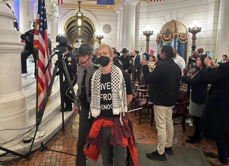 Protest in the Capitol building